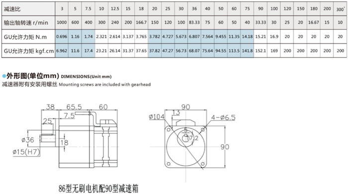 無刷電機齒輪減速箱 (1)